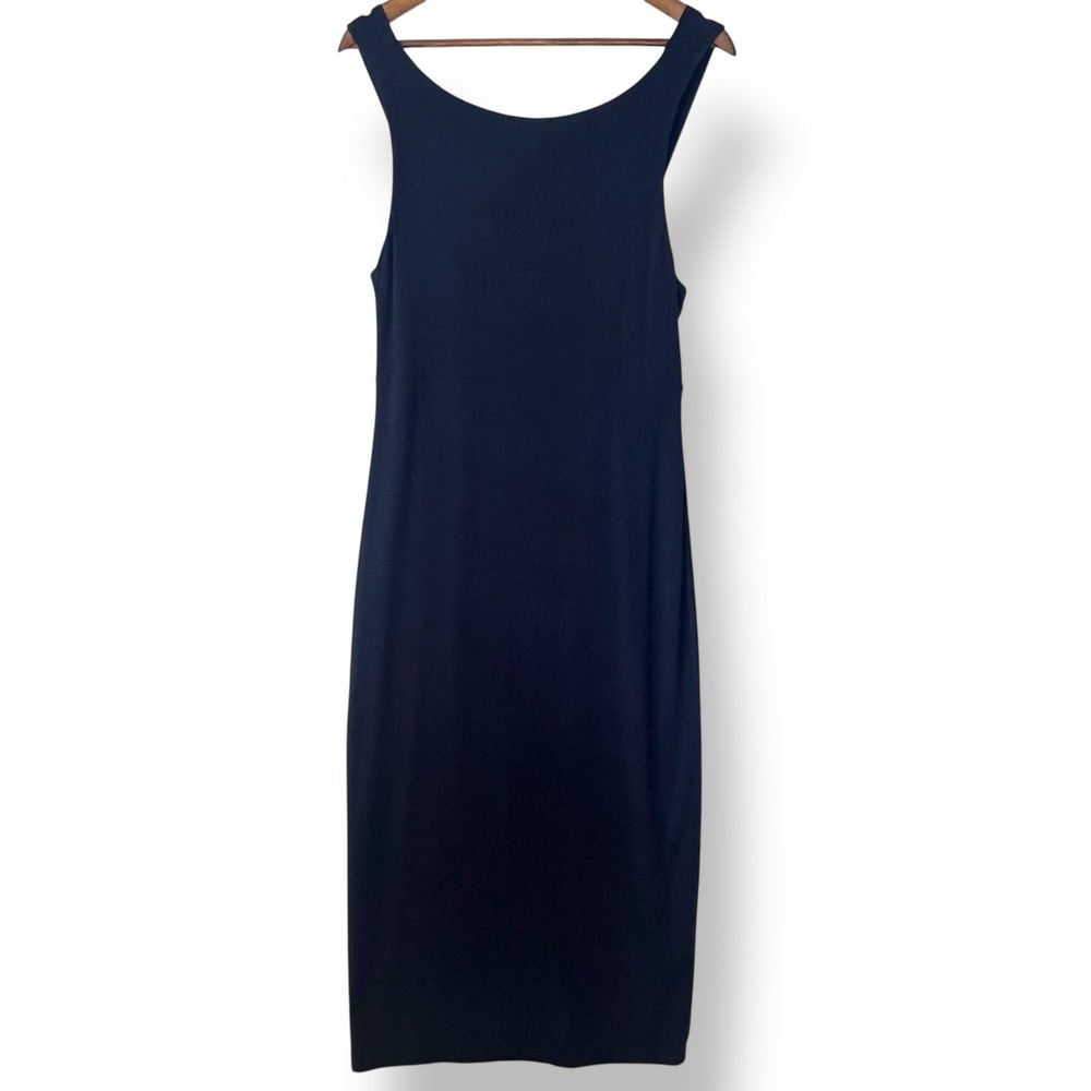 Athleta Santorini Maxi Dress Navy‎ Blue Sleeveless Modal Spandex Travel Comfy M